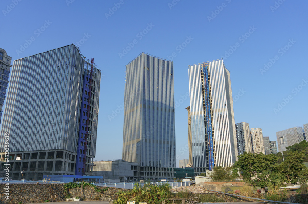 Fototapeta premium Construction Site, Common Modern Building