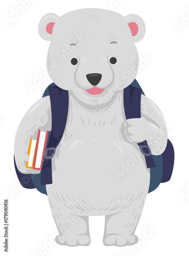 Polar Bear School Bag Books