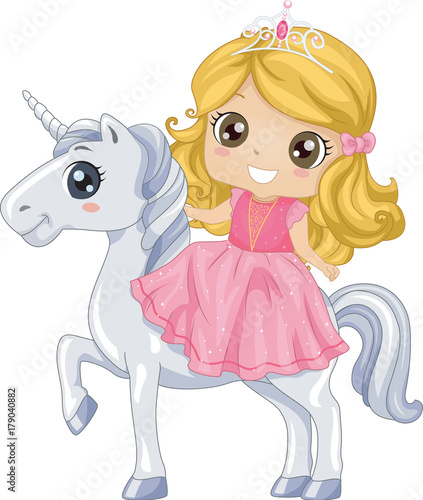 Kid Girl Princess Unicorn