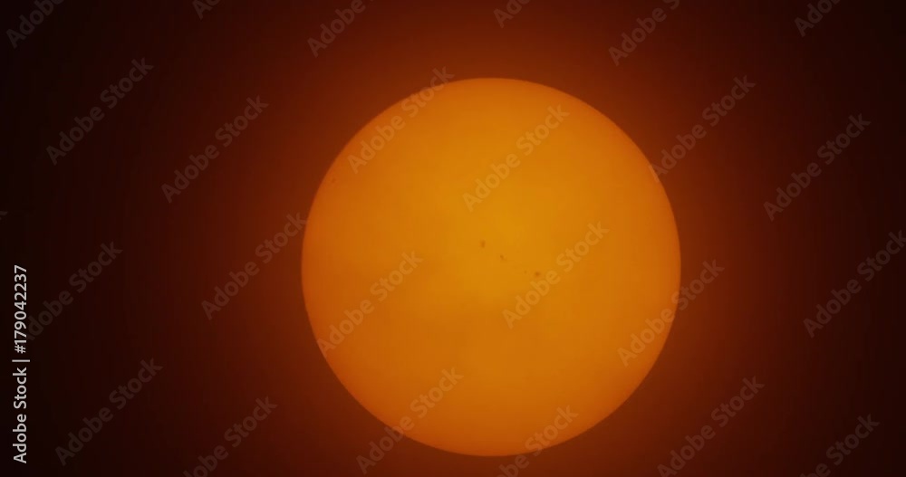 Close up of the Sun just before solar eclipse. Mackay, Idaho.