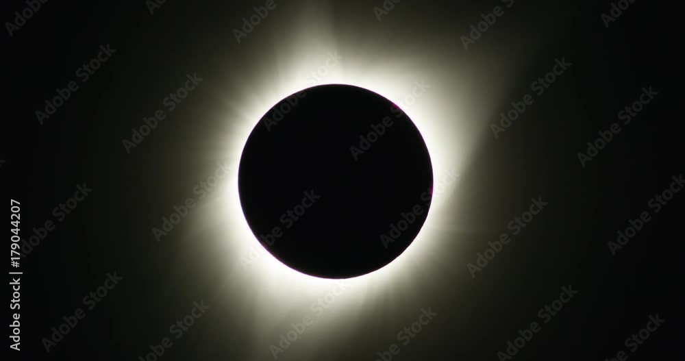 A sliver of the sun remains visible during the solar eclipse in Mackay, Idaho.