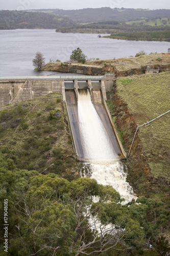 Water Released at Myponga Dam, South Australia photo