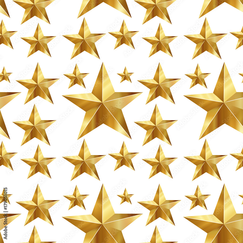Seamless background with golden stars Seamless background with golden stars