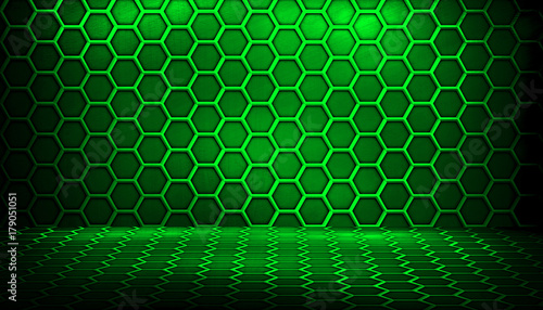 green honeycomb interior background Stock Illustration | Adobe Stock