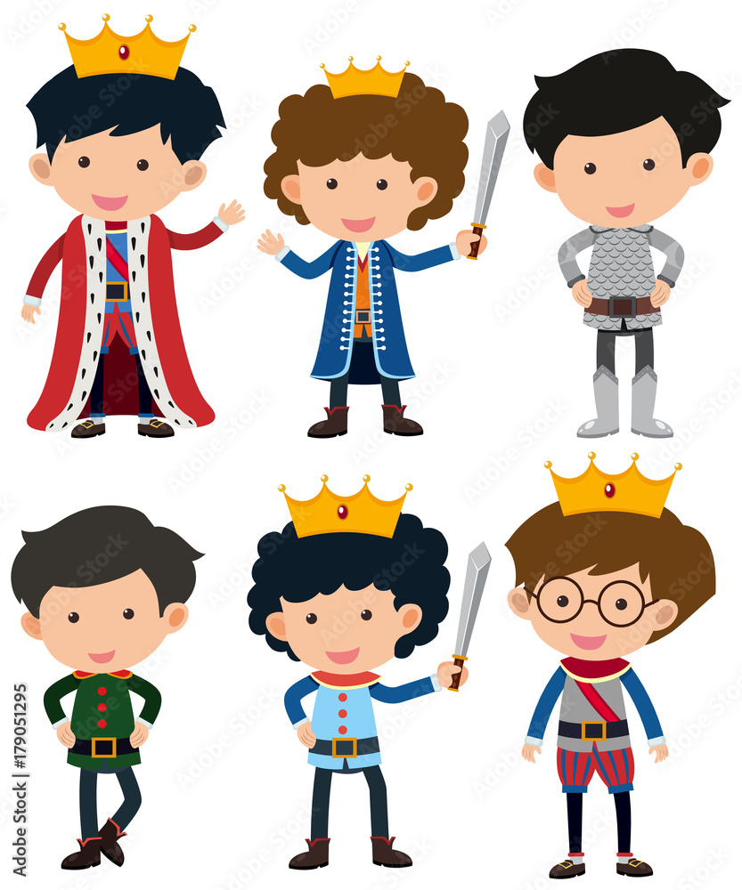 Six characters of prince and knight Six characters of prince and knight