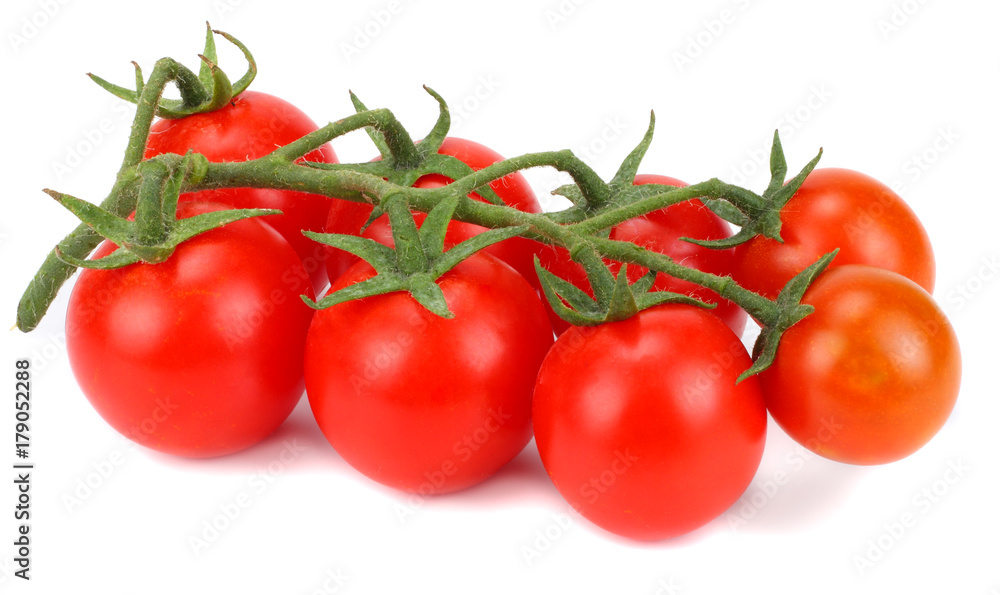 cherry tomatoes isolated on a white background cherry tomatoes isolated on a white background