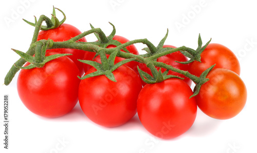 cherry tomatoes isolated on a white background