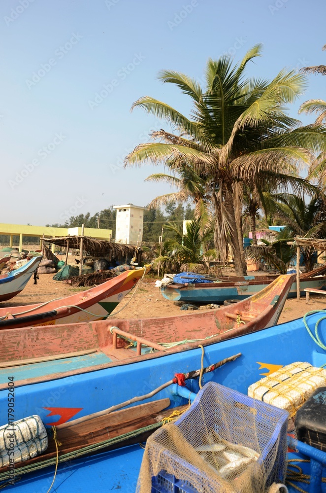 Port de pêche de Mahäbalipuram (Tamil Nadu- Inde) Stock Photo | Adobe Stock