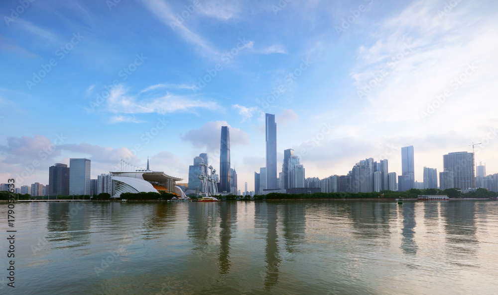 The building of Guangzhou city in Guangdong province,China The building of Guangzhou city in Guangdong province,China
