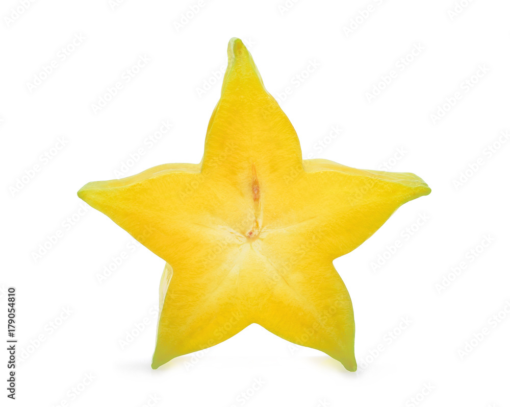 half cut of star apple tropical fruit isolated on white background half cut of star apple tropical fruit isolated on white background