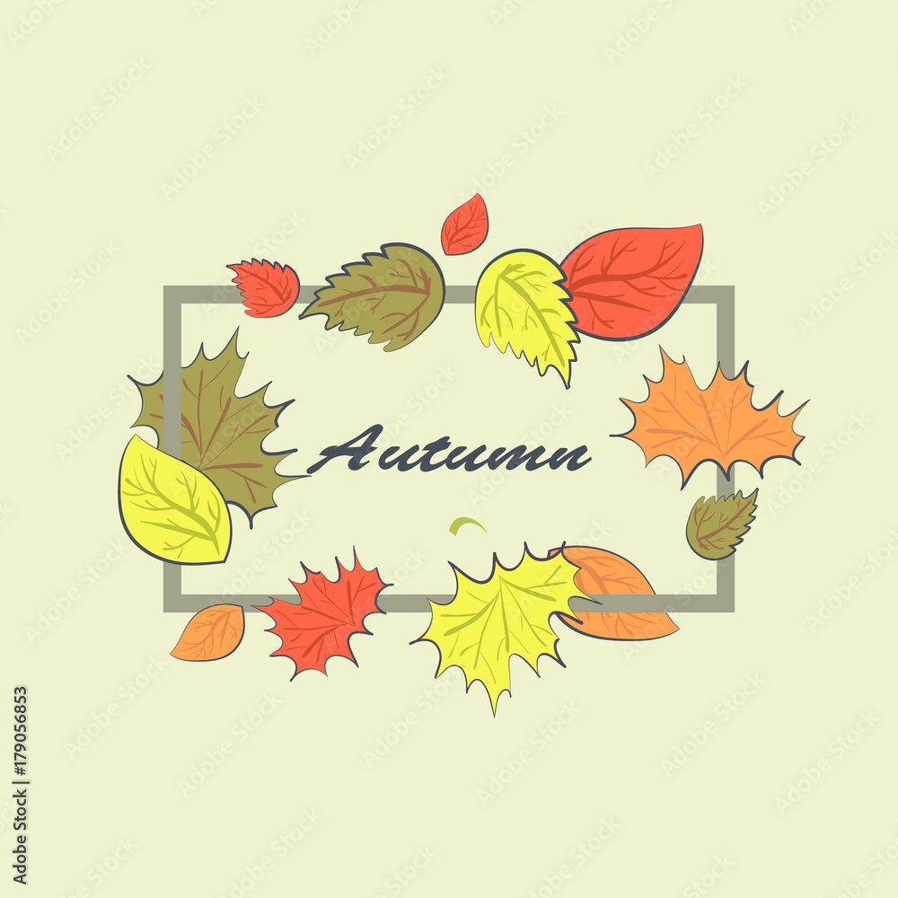 Autumn Square Frame Autumn Square Frame