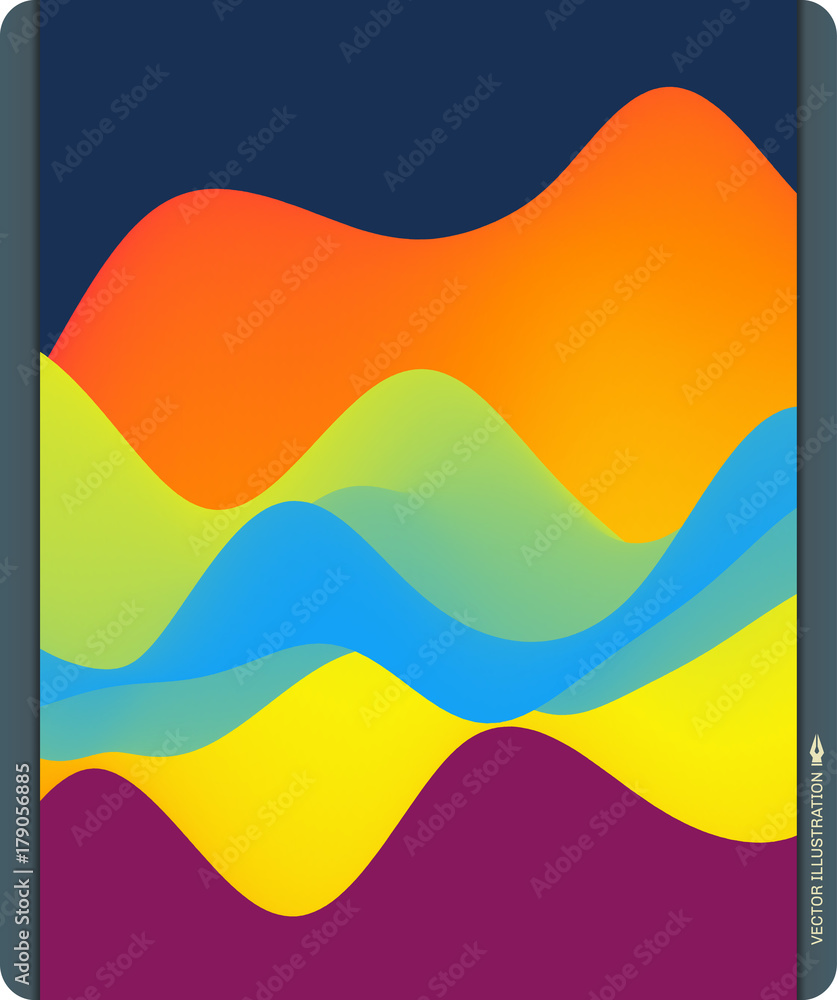 Colorful abstract background. Dynamic effect. Futuristic technology style. Motion vector illustration.