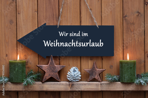 Wir sind im Weihnachtsurlaub photo