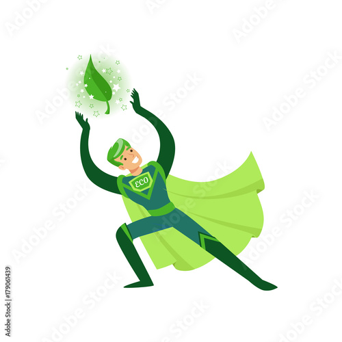 Eco superhero applies his supernatural power