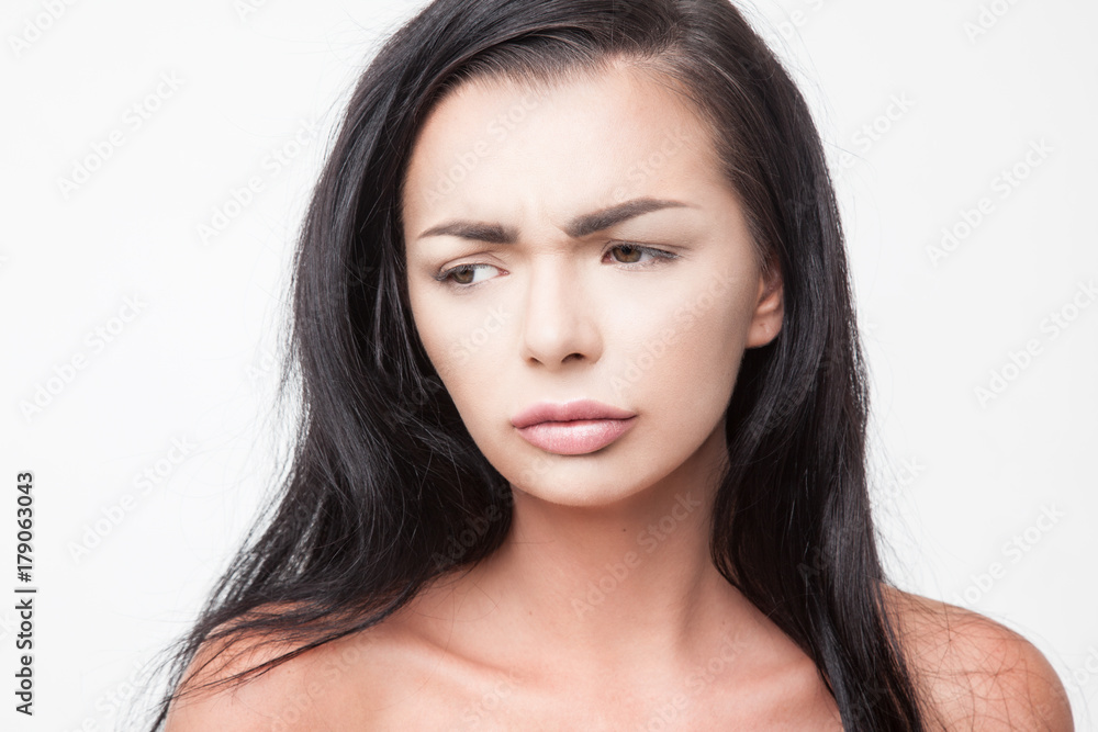 Portrait of young emotional woman Portrait of young emotional woman