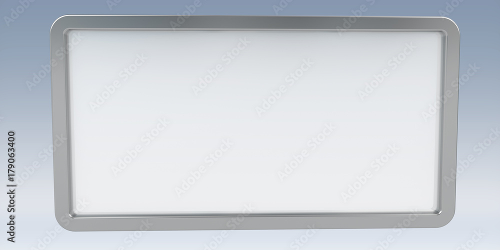 Simple digital screens tablet 3D rendering