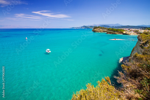 coastline near sidari, corfu island, greece photo