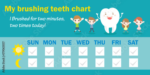 brushing teeth chart