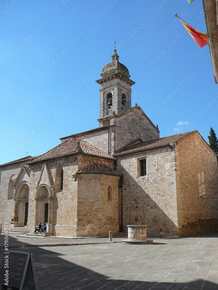 Collegiata church in San Quirico D Orcia