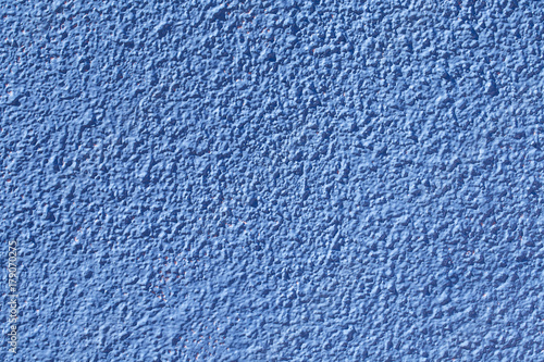 Blue plastering of wall. Blue stucco texture background