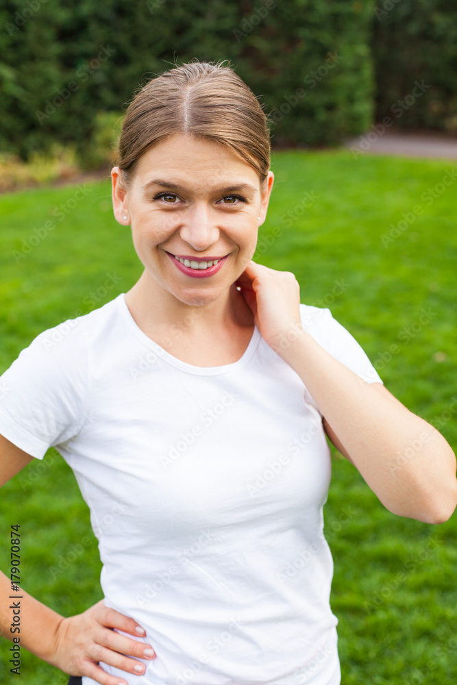 Attractive female in sportswear Attractive female in sportswear