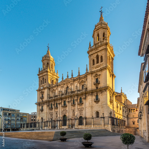 View at the Cathedral of Jaen at the Santa Maria place, Spain © milosk50