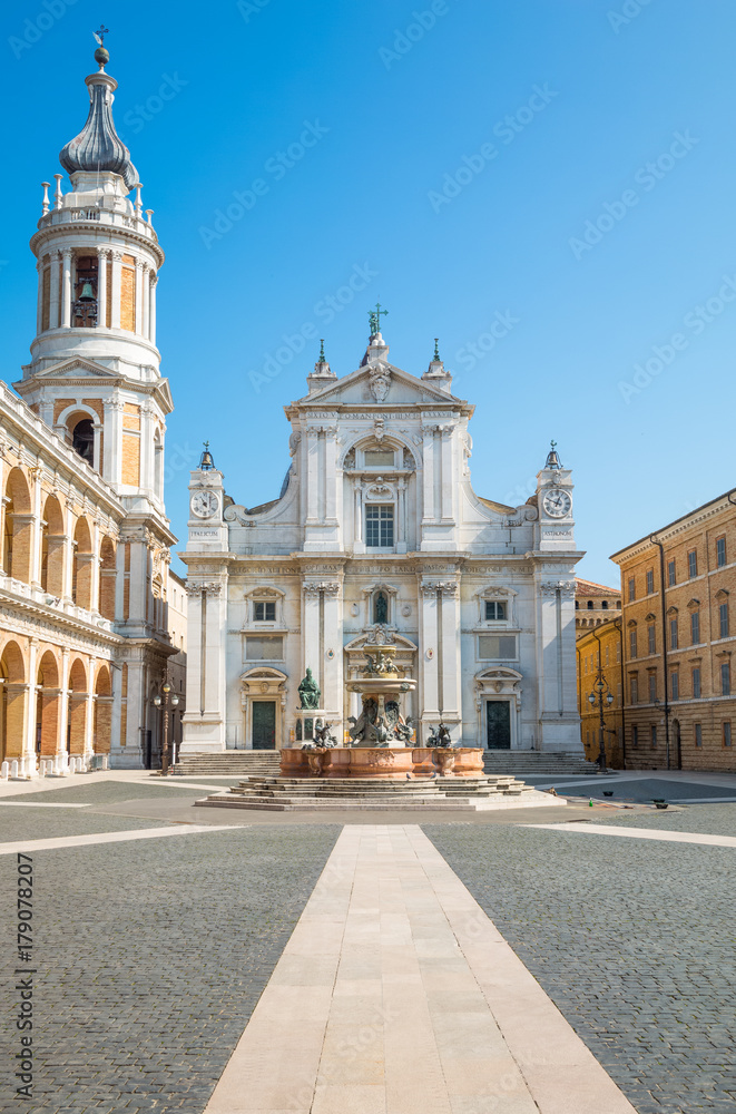 The basilica Santuary of Loreto