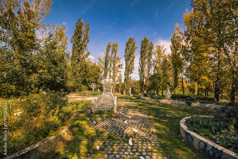 Naklejka premium Herbst in Kurpark Oberlaa in Wien