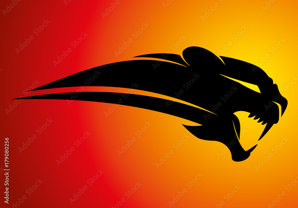 Naklejka premium Panther sign.