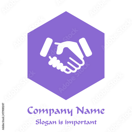 Logo business violet