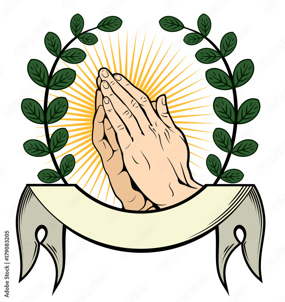 hands folded in prayer clipart images