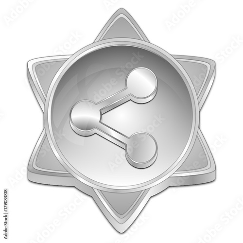 Share Button - 3D illustration