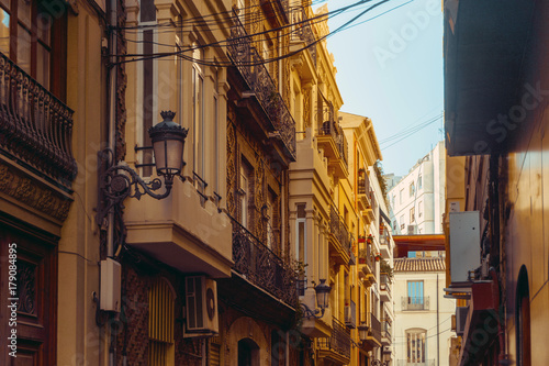 Traditional antique city building in valencia, Spain