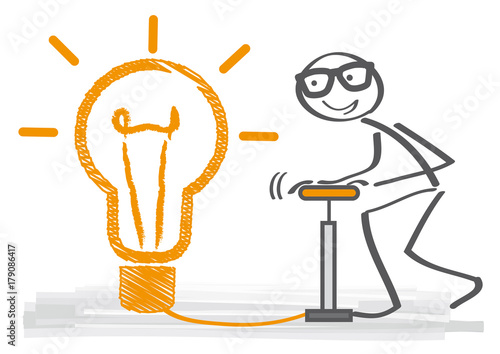 big idea - Strichmännchen hat eine neue Idee