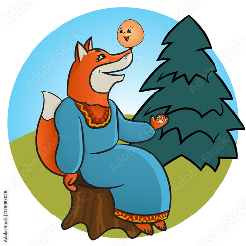 Russian folk tale about a kolobok