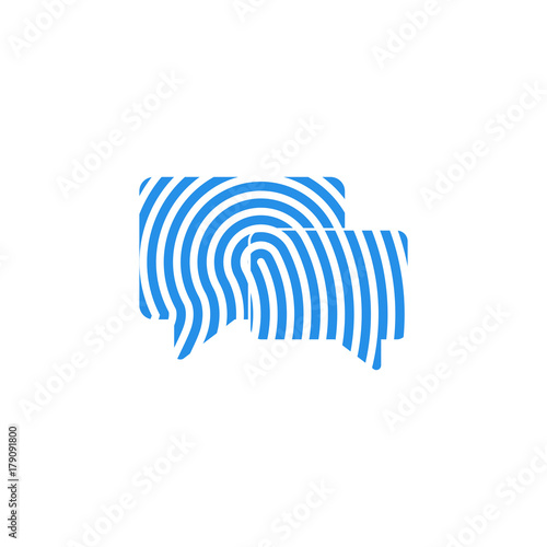 chat fingerprint security icon