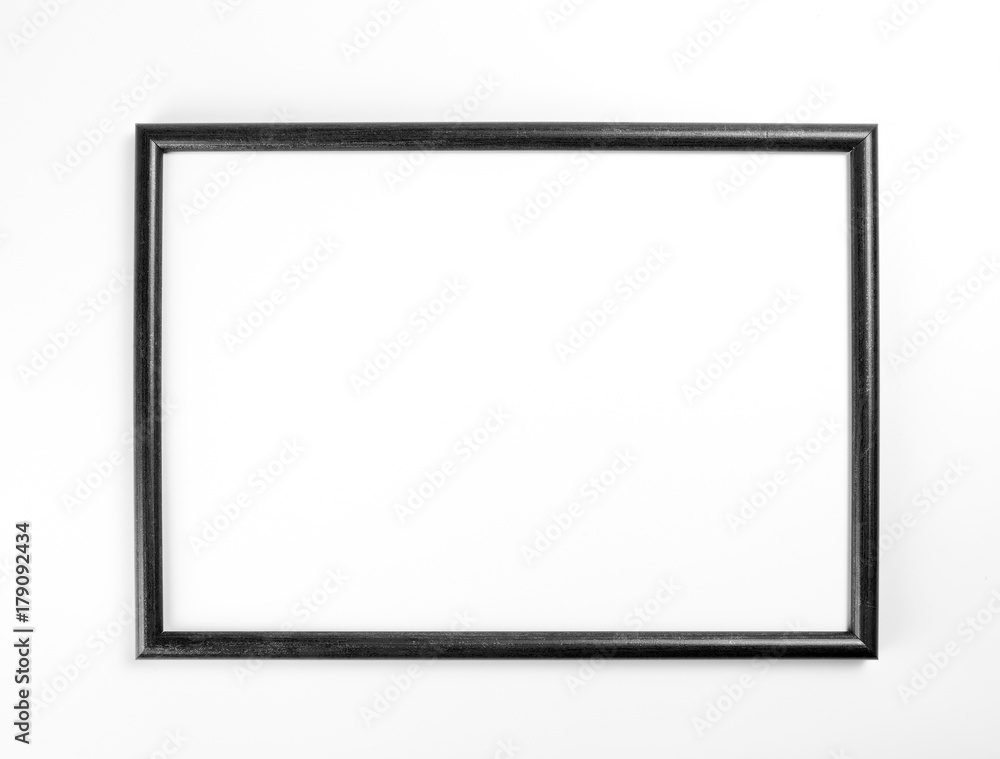 Black frame for painting or picture on white background. Black frame for painting or picture on white background.