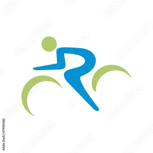 Bike, bicycle logo design template vector