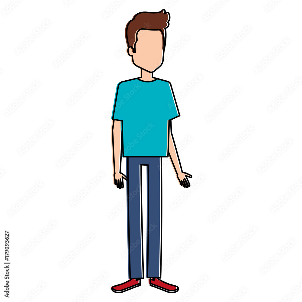 young man avatar character vector illustration design young man avatar character vector illustration design