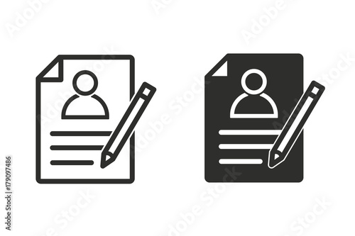 Registration vector icon.