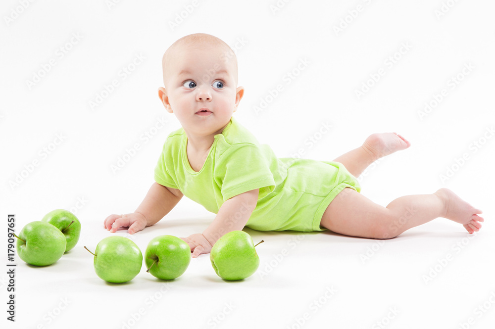 cute baby lying on the background and smiling cute baby lying on the background and smiling