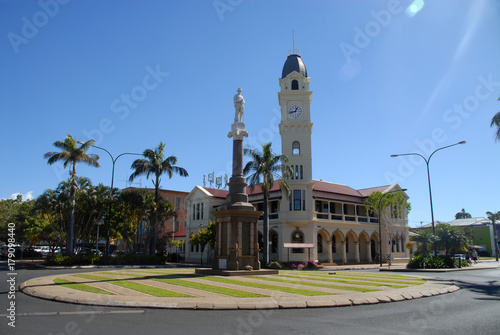 Post Office and clock tower in Bundaberg, Australia