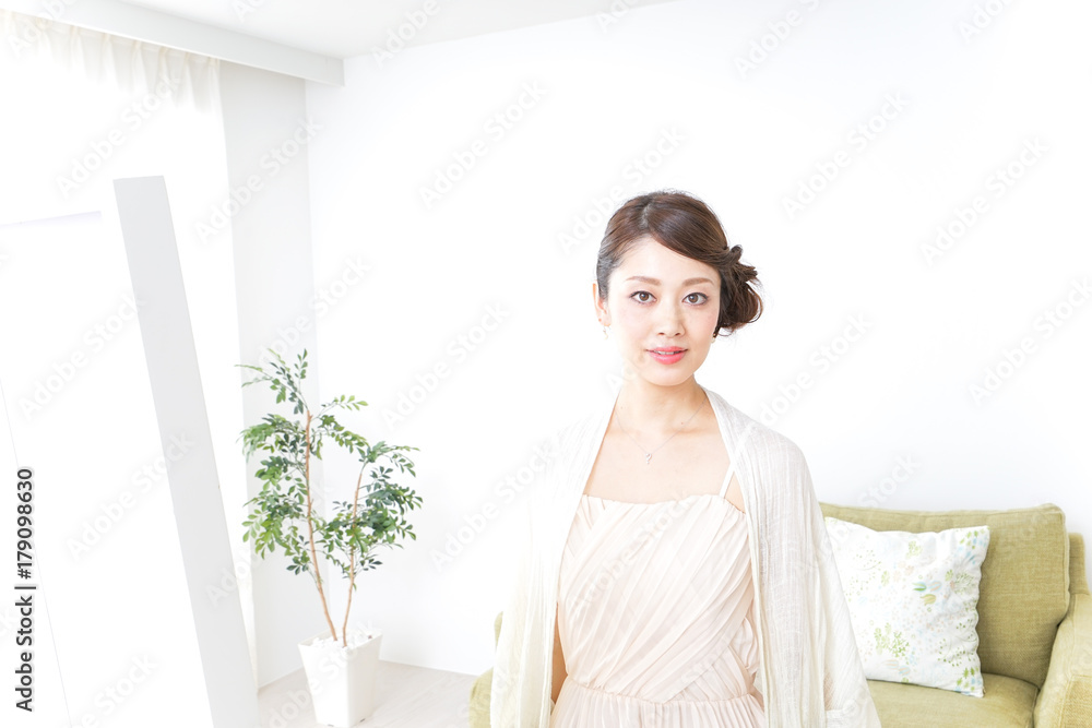 woman preparing for outgoing woman preparing for outgoing