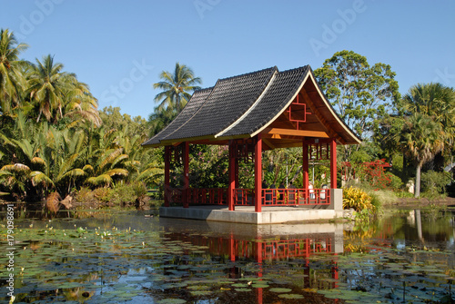 Valokuvatapetti Zhanjiang Chinese Friendship Pavilion at Cairns Botanic Garden, Australia