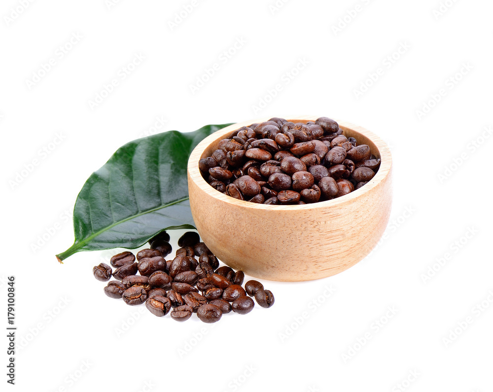 Obraz premium coffee bean on white background