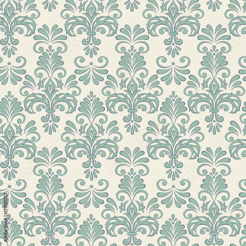 Seamless Vector floral wallpaper baroque style pattern
