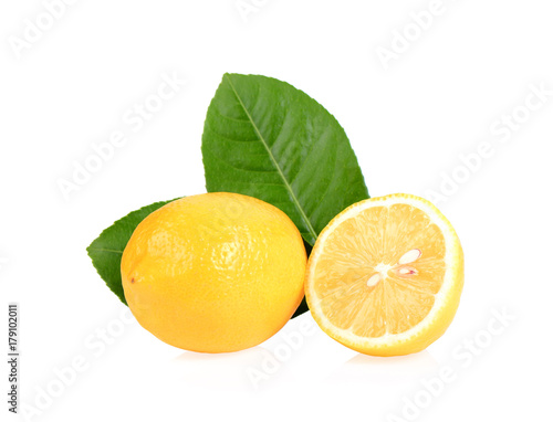 lemon on white background © dasuwan