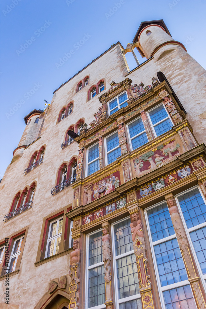 Fototapeta premium Facade of the historic Tempelhaus building in Hildesheim