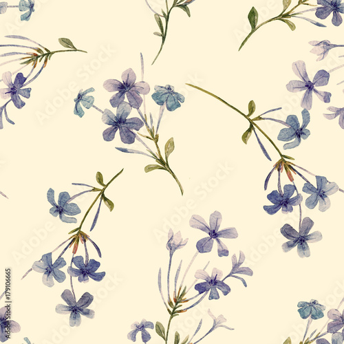 Watercolor floral pattern