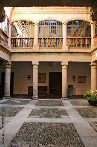 Interior courtyard of a building